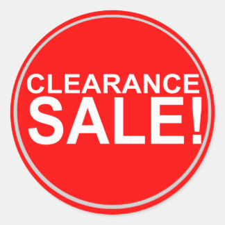 Clearance sale round stickers