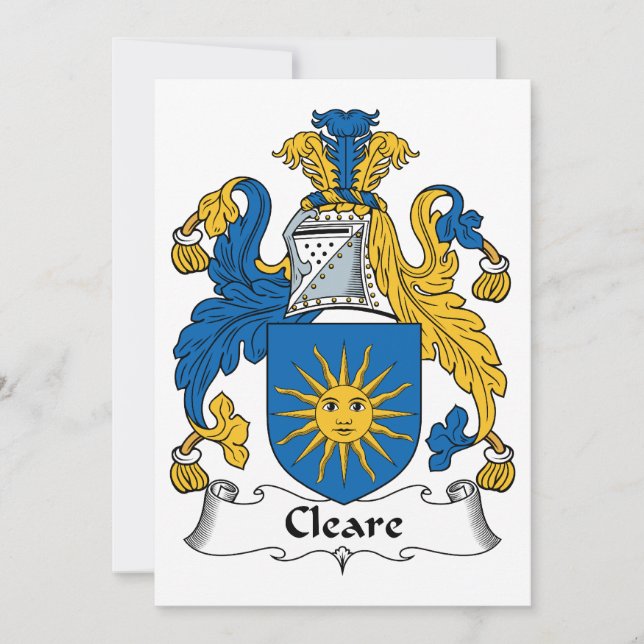 Cleare Family Crest (Front)