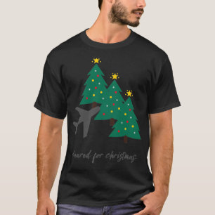 Cleared for Christmas Pilots Aeroplane Airline tre T-Shirt