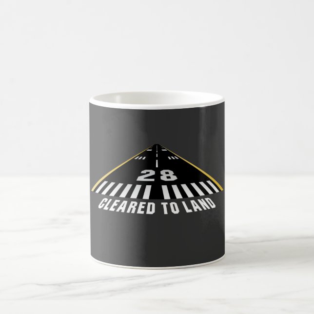 Cleared To Land Runway Coffee Mug (Center)