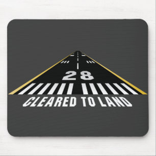 Cleared To Land Runway Mouse Mat