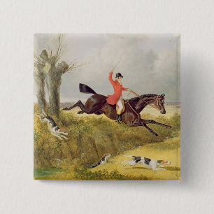 Clearing a Ditch, 1839 (oil on panel) 15 Cm Square Badge