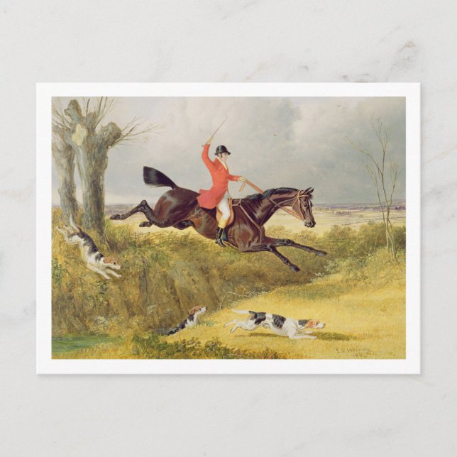 Clearing a Ditch, 1839 (oil on panel) Postcard (Front)