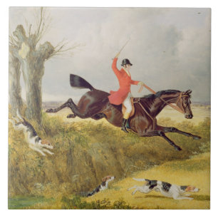 Clearing a Ditch, 1839 (oil on panel) Tile