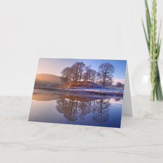 Clearing mist and River Brathay Reflections Card