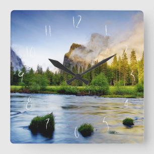 Clearing Storm Square Wall Clock