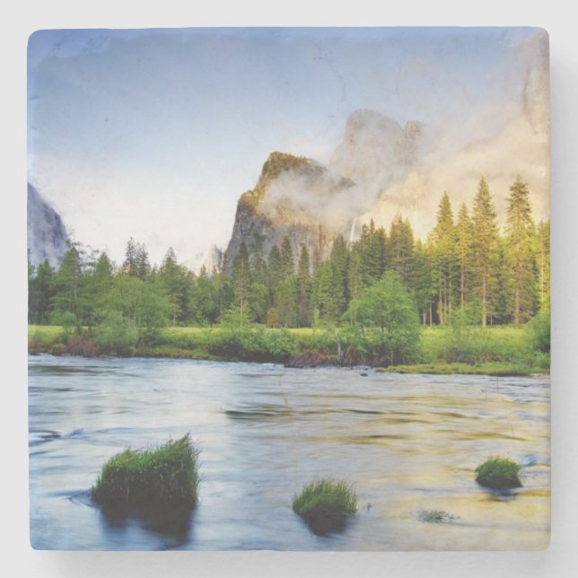 Clearing Storm Stone Coaster (Front)