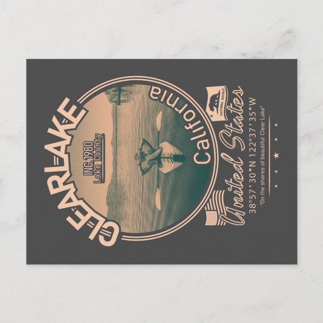 CLEARLAKE CALIFORNIA - MOUNT KONOCTI POSTCARD (Front)