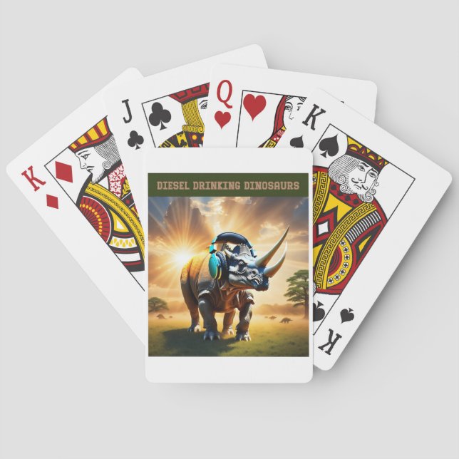 Clearly an Elvis Fan Playing Cards (Back)