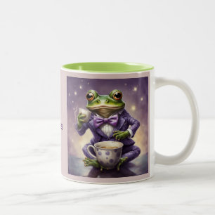 Clearly I'm Royalty I don't need your Kisses Frog Two-Tone Coffee Mug