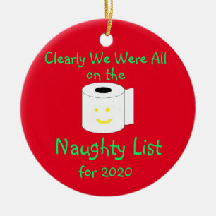 Clearly we were all on the Naughty List for 2020 Ceramic Tree Decoration