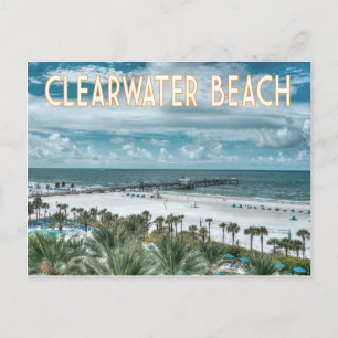 Clearwater Beach Florida beach scene Postcard