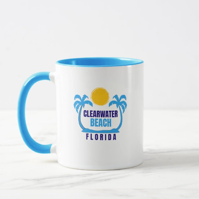 Clearwater Beach Florida Coffee Mug (Left)