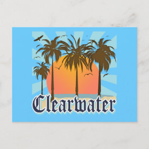 Clearwater Beach Florida FLA Postcard