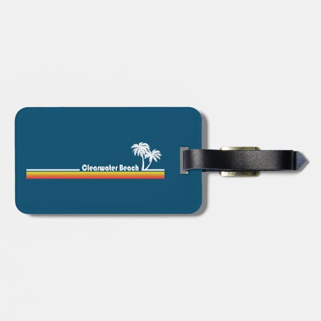 Clearwater Beach Florida Luggage Tag (Back Horizontal)