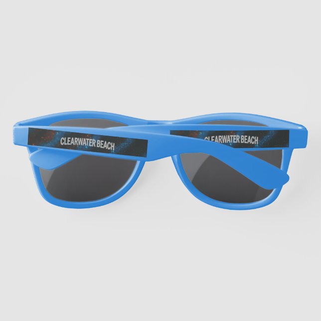 Clearwater Beach Florida Plastic Sunglasses (Back)