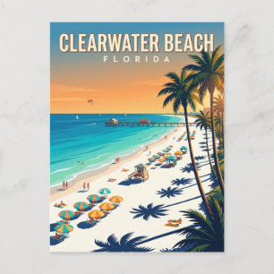 Clearwater Beach Florida Postcard