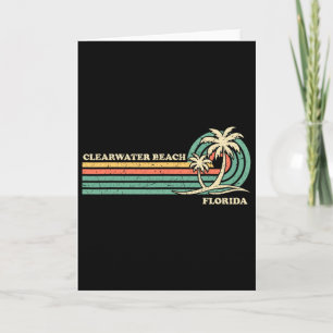 Clearwater Beach Florida Summer Vintage Family Vac Card