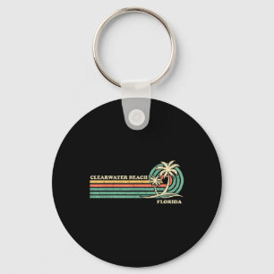 Clearwater Beach Florida Summer Vintage Family Vac Key Ring