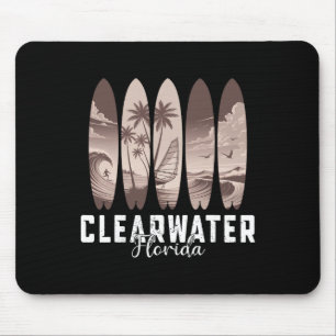 Clearwater Beach Florida Surfboard Men Women Surfi Mouse Mat