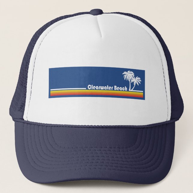 Clearwater Beach Florida Trucker Hat (Front)