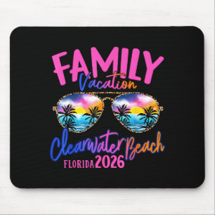Clearwater Beach Florida Vacation 2026 Matching Fa Mouse Mat