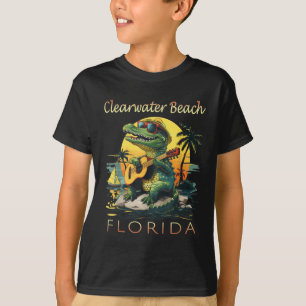 Clearwater Beach Florida Vacation Cute Alligator S T-Shirt
