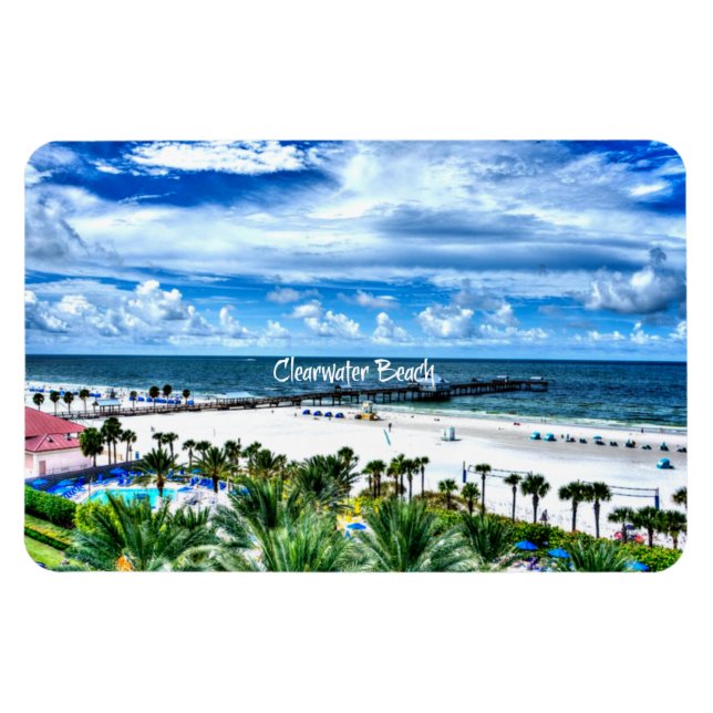 Clearwater Beach, Florida, vacation destination Magnet (Horizontal)