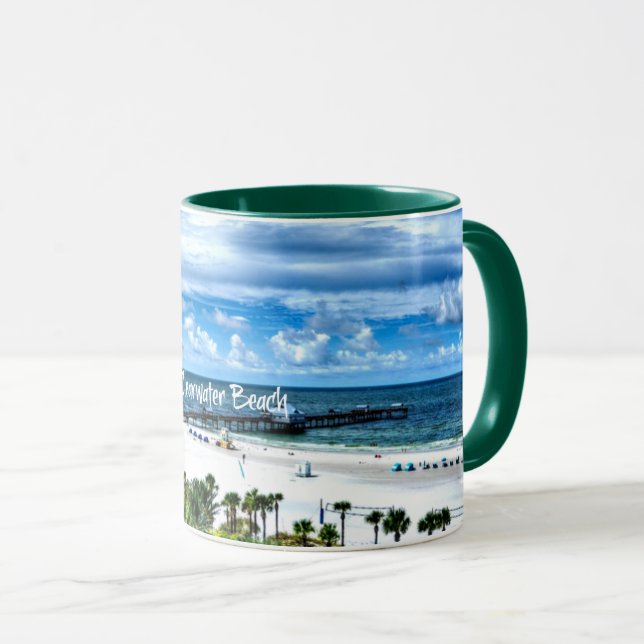 Clearwater Beach, Florida, vacation destination Mug (Front Right)