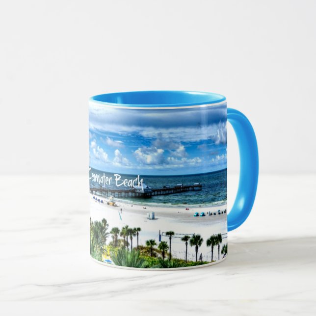 Clearwater Beach, Florida, vacation destination Mug (Front Right)