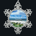 Clearwater Beach, Florida, vacation destination, Snowflake Pewter Christmas Ornament<br><div class="desc">Clearwater Beach,  Florida,  perfect vacation destination</div>