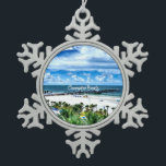 Clearwater Beach, Florida, vacation destination, Snowflake Pewter Christmas Ornament<br><div class="desc">Clearwater Beach,  Florida,  perfect vacation destination</div>
