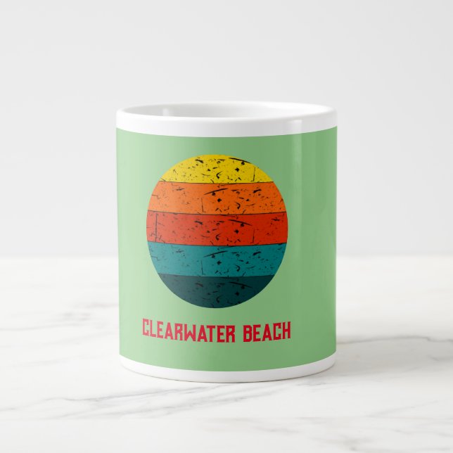 Clearwater Beach Large Coffee Mug (Front)