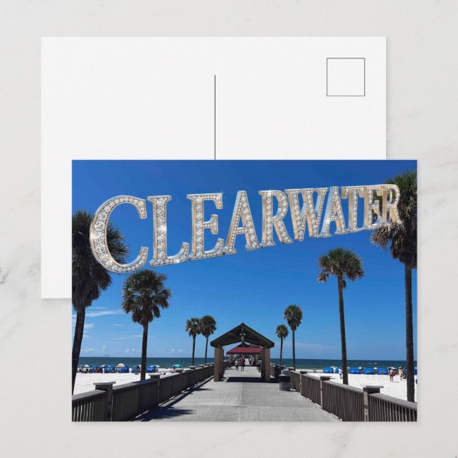 Clearwater Beach Only Postcard (Front/Back)