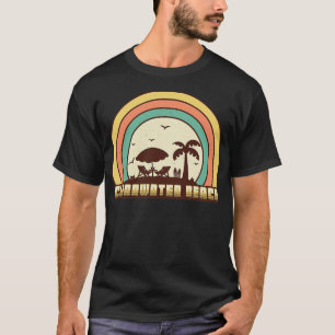 Clearwater Beach Retro Sunset Style T-Shirt