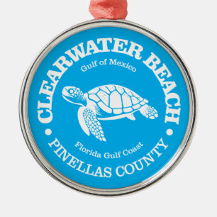 Clearwater Beach (sea turtle) Metal Tree Decoration