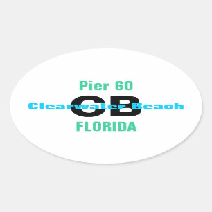 CLEARWATER BEACH stickers (4)