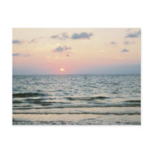Clearwater Beach sunset postcard