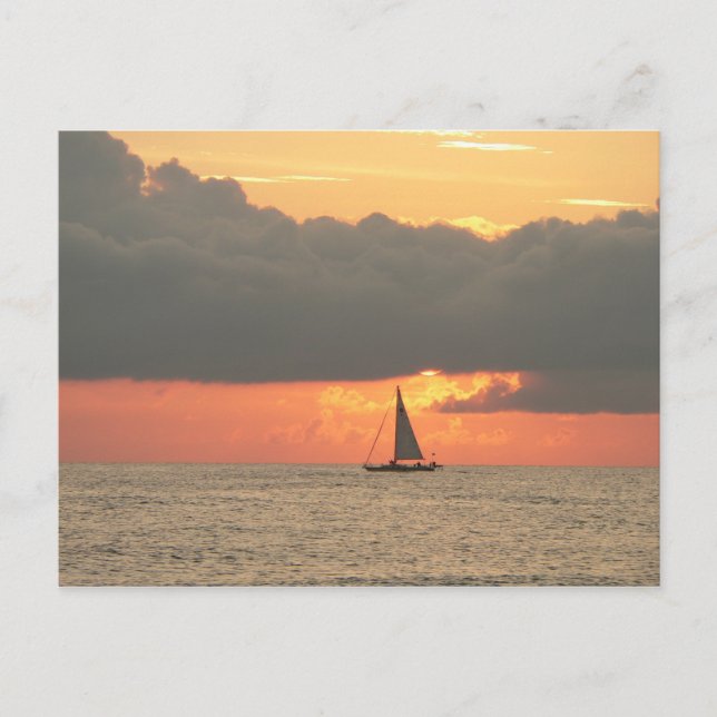 Clearwater Beach Sunset Postcard (Front)