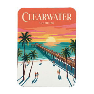 Clearwater Beach USA Magnet