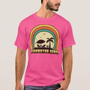 Clearwater Beach Vintage Retro Sunset Style T-Shirt