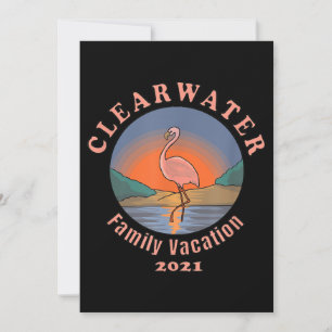 Clearwater Flamingo Vacation 2021 Funny Flamingo Save The Date