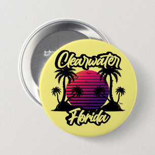 Clearwater Florida 7.5 Cm Round Badge