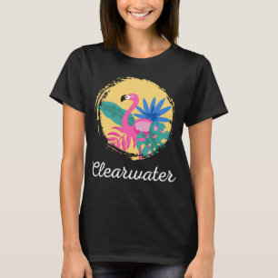 Clearwater Florida Beach Tropical Flamingo T-Shirt