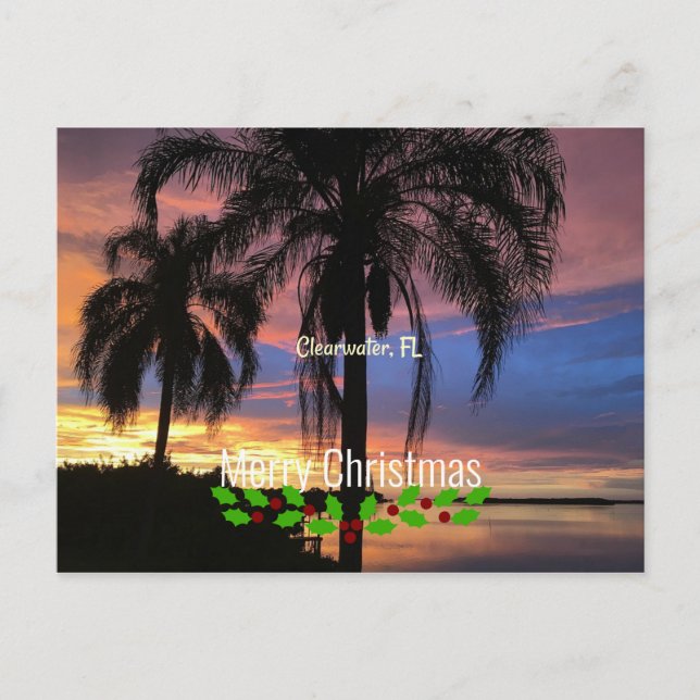 Clearwater, Florida Christmas Greetings Postcard (Front)