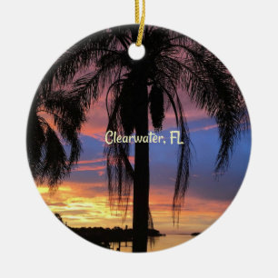 Clearwater, Florida landscape photo Ceramic Tree Decoration