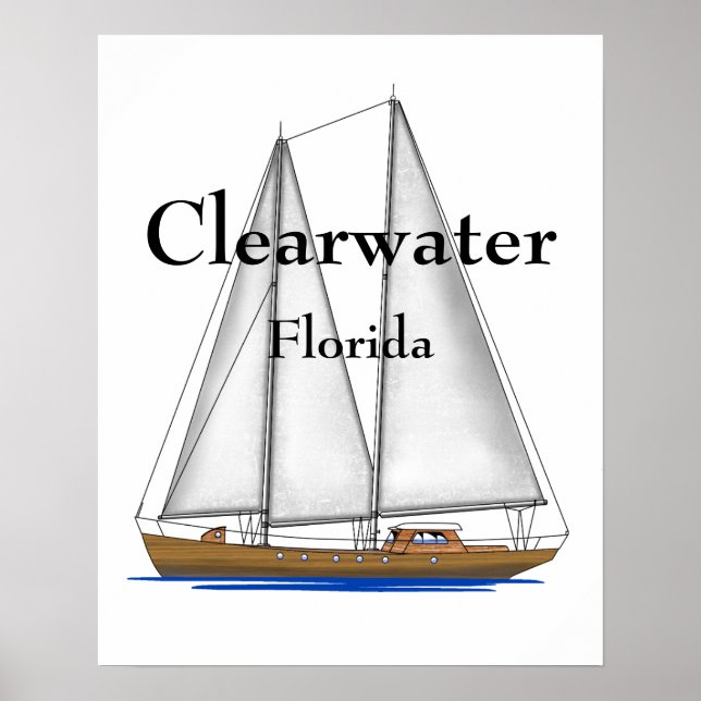 Clearwater Florida Poster (Front)