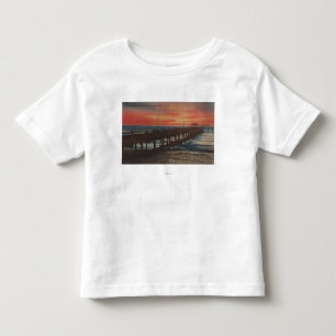 Clearwater, Florida - Sunset View of Fishing Pie Toddler T-Shirt
