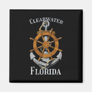 Clearwater Florida Vacation Nautical Anchor Helm S Magnet