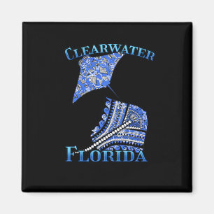 Clearwater Florida Vacation Tribal Stingray Magnet
